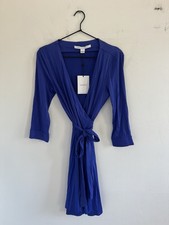 Diane von Furstenberg Geometric Square Print Silk Jersey Shift Dress, Size 8 — listing 2
