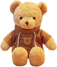 Plush Teddy Bear with Cream Cable-Knit Sweater and Stocking Cap — listing 6