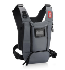 Gray Nylon Single-Strap Sling Crossbody Backpack