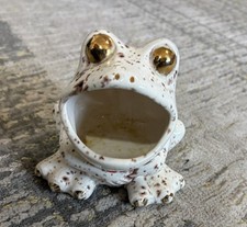 Vintage Frog & Dragonfly Lucite Bathroom Vanity Set (3-Piece: Soap Dispenser, Tumbler, Soap Dish)