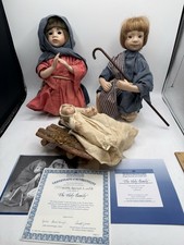 Porcelain Nativity Shepherd Boy Doll in Middle Eastern Costume — listing 3