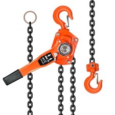 Manual Chain Hoist / Come-Along Chain Block with Hook, Heavily Rusted — listing 3