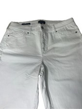 NYDJ White Stretch Denim Cropped/Capri Jeans 6-10 — listing 4