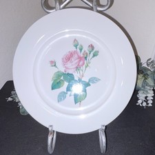 Floral Teal Rose Ceramic Coffee Mug with Medallion Pattern