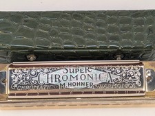 Hohner Super Chromonica No. 260½ Chromatic Harmonica with Original Box — listing 6