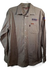 Cinch WRX Men's Blue & White Plaid Long Sleeve Button-Down Shirt, Size XXL, listing 2