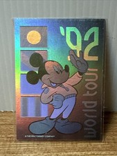 1991 Impel Disney Collector Cards Mickey Mouse Holographic "World Tour" Insert Card