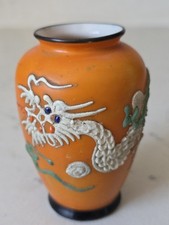 Japanese Satsuma Moriage Dragon Ware Vase — listing 6