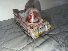 Vintage Battery-Operated Remote Control Space Tank Toy with Astronaut Crew, Made in Japan — listing 6