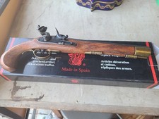 Decorative Replica 18th Century Style Flintlock Pistol with Faux Ivory Grip — listing 6