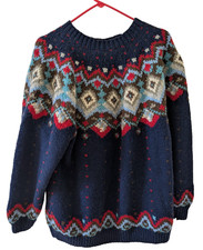 BP. Red Scarlet Fair Isle Nordic Crewneck Sweater, Size 3X