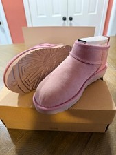 UGG Women's Classic Mini Crushed Velvet Boots Silver Grey Size 11 — listing 5