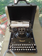 Antique Hammond Multiplex Typewriter with Curved Keyboard and Type-Shuttle Mechanism