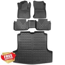 Genuine Nissan Altima Carpeted Floor Mat Set (4-piece) with Hide-Away Trunk Net — listing 2