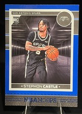 2024-25 NBA Hoops Stephon Castle Red/Blue Border Parallel Rookie Card, listing 2