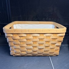 Decorative Woven Wood Storage Trunk Box with Metal Latch — listing 2