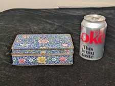 Chinese Export Silver-Gilt and Enamel Miniature Hinged Trinket/Pill Box with Floral Cloisonné Decoration — listing 5