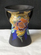 Regina Gouda Hand-Painted Art Pottery Bud Vase, 'Lydia' Pattern — listing 4