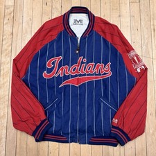 Cleveland Indians varsity Vintage Mirage Cleveland Indians Leather Varsity Jacket — listing 6