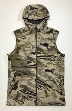 Sleeveless Camo Zip-Up Hoodie Vest with Reflective Drawstrings — listing 6