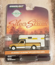 Vintage Diecast Toy Pickup Truck with White Camper Shell Hot Wheels — listing 6