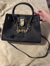 Michael Kors Hamilton Studded Leather Satchel in Luggage Brown — listing 5