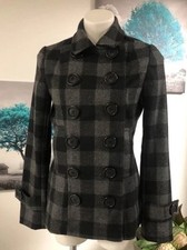 Bailey 44 Green Wool-Blend Cropped Double-Breasted Peacoat Jacket, Size XS — listing 5