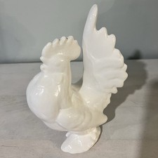 French Country 'Le Coq en Pâte Bistrot' Rooster Decorative Footed Tray with Checkerboard Border — listing 3