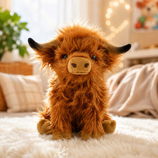 Plush Black and White Cow Stuffed Animal Toy — listing 2