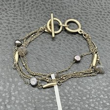 Banana Republic Gold-Tone Beaded Cluster Stretch Bracelet — listing 2