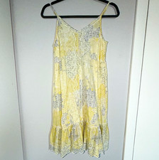 Boho Floral Print Sundress with Ruffle-Tie Shoulders, Size S Yes - I can read a brand name — listing 5