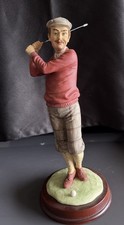 Vintage Ceramic Golfer Figurine with Big Head and Overalls — listing 5