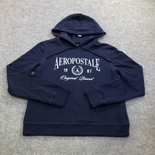 Aeropostale Sport Pink Pullover Hoodie with Gold Foil Laurel Logo — listing 2
