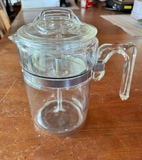 Vintage Pyrex Flameware 6-Cup Glass Stovetop Percolator Coffee Pot — listing 5