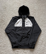Vintage 1990s Nike Purple & Black Colorblock Nylon Windbreaker Track Jacket, Size S — listing 4
