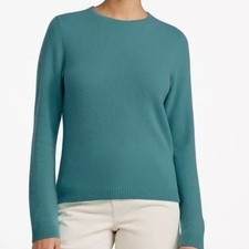 L.L.Bean 100% Cashmere Waffle-Knit Crewneck Sweater, Men's M-Reg, Camel/Tan — listing 5