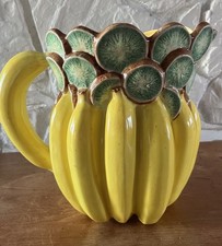 Vintage Figural Ceramic Fruit Jars - Pear and Strawberry Lidded Containers — listing 5