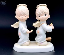 Precious Moments Angel Figurine Seated in White Rose with Ladybug — listing 3