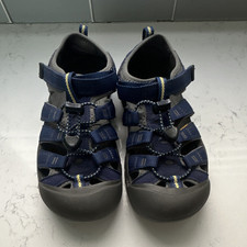 Kids' Closed-Toe Sport Sandals with Bungee Lace and Hook-and-Loop Strap