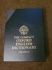 The Compact Edition of the Oxford English Dictionary, 2 Volume Set with Slipcase and Magnifying Glass Drawer — listing 3