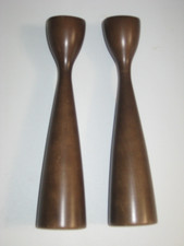 Set of 6 Mid-Century Danish Modern Silver-Plated Kidney-Shaped Candle Holders, Made in Denmark — listing 2