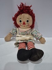 Vintage Knickerbocker Raggedy Ann & Andy Doll Pair, Small Size