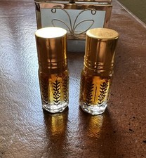 Faceted Glass Attar/Oud Perfume Oil Bottle with Gold Crown Cap — listing 5