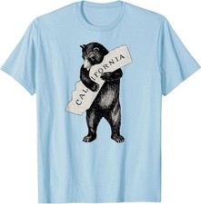 Cali Bear Golden State Graphic T-Shirt, Heathered Olive Green, Size Medium — listing 5