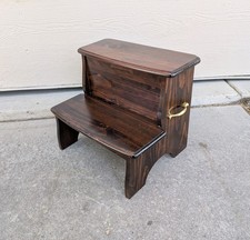 Pair of Rustic Solid Pine Storage Chests with Hinged Lids and Bracket Feet — listing 4