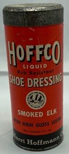 Mid-Century Advertising Packaging Lot: Hoffco Liquid Shoe Dressing (Bone) Tin & Dr. Grabow Pipe Filters Box — listing 2