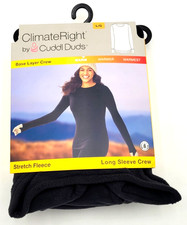 ClimateRight by CuddlDuds Grey Fleece-Lined Long Sleeve Base Layer Shirt, Size L, listing 2
