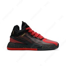 Adidas D Rose Mid-Top Basketball Sneakers - Black/Gum — listing 4