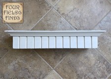 Vintage Wooden Wall Shelf with Dentil Molding — listing 6