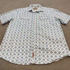 Rafter C Cowboy Collection Men's Paisley Western Pearl Snap Shirt, Size XXL — listing 2